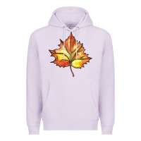Lilac withered leaf Premium Hoodie - BarkalooDesign