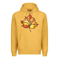 Mustard withered leaf Premium Hoodie - BarkalooDesign