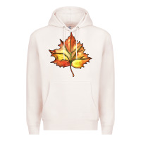 Pale Pink withered leaf Premium Hoodie - BarkalooDesign