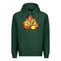 Sports Green withered leaf Premium Hoodie - BarkalooDesign