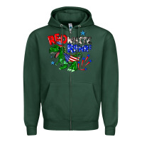 Sports Green red white rawr billie wilder Zipper Hoodie - texasbilliewilder