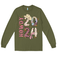 Army Green howdy 2024 Long Sleeve Tee - MaliasSmallBusiness