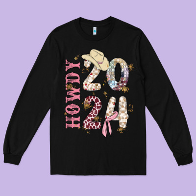 Long Sleeve Tee howdy 2024