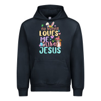 Navy no bunny loves me like jesus Urban Hoodie - MaliasSmallBusiness