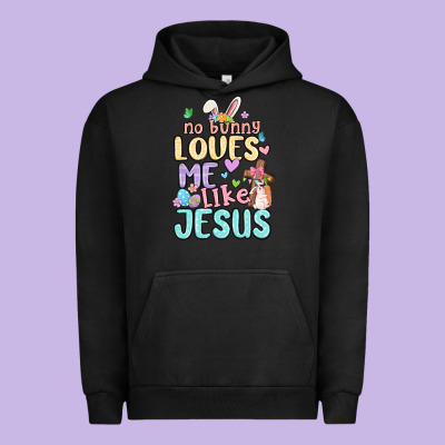 No Bunny Loves Me Like Jesus Urban Hoodie Designed By Maliassmallbusiness