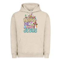 Pigment French Oak no bunny loves me like jesus Urban Hoodie - MaliasSmallBusiness