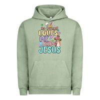 Pigment Oil Green no bunny loves me like jesus Urban Hoodie - MaliasSmallBusiness