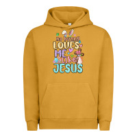 Pigment Peanut Butter no bunny loves me like jesus Urban Hoodie - MaliasSmallBusiness