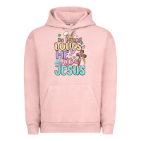 Pigment Salmon no bunny loves me like jesus Urban Hoodie - MaliasSmallBusiness
