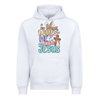 White no bunny loves me like jesus Urban Hoodie - MaliasSmallBusiness