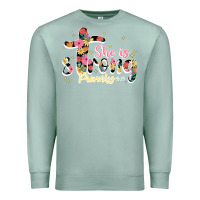 Seafoam she is strong proverbs 31 25 Premium Sweatshirt - JahusDesignShop