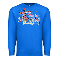 True Royal she is strong proverbs 31 25 Premium Sweatshirt - JahusDesignShop