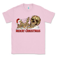 Bubblegum Pink Merry christmas skeleton Classic Tee - RanaPortraitStore