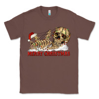 Chestnut Merry christmas skeleton Classic Tee - RanaPortraitStore
