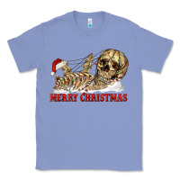 Colony Blue Merry christmas skeleton Classic Tee - RanaPortraitStore