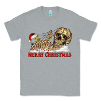 Heather Grey Merry christmas skeleton Classic Tee - RanaPortraitStore