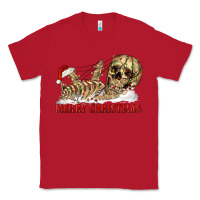 Red Merry christmas skeleton Classic Tee - RanaPortraitStore