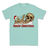Seafoam Merry christmas skeleton Classic Tee - RanaPortraitStore