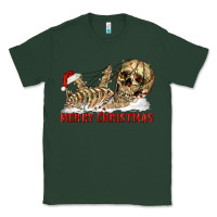 Merry Christmas Skeleton Classic Tee | Teevron