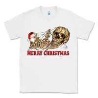 White Merry christmas skeleton Classic Tee - RanaPortraitStore