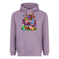 Lavender Easter gnomies truck Easter Day Heavyweight Hoodie - Neo Western