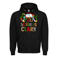 Black you serious clark Zipper Hoodie - Zillion Design Studio
