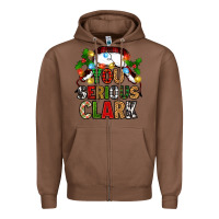 Chestnut you serious clark Zipper Hoodie - Zillion Design Studio