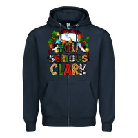 Navy you serious clark Zipper Hoodie - Zillion Design Studio