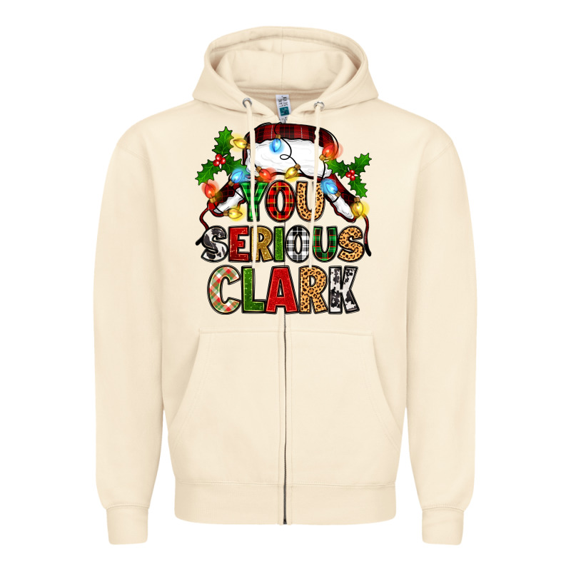 You Serious Clark Zipper Hoodie by Zillion Design Studio | Teevron