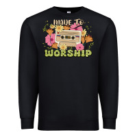Black made to worship Premium Sweatshirt - JahusDesignShop