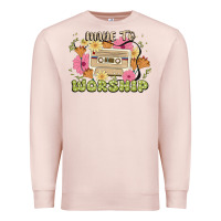 Pale Pink made to worship Premium Sweatshirt - JahusDesignShop