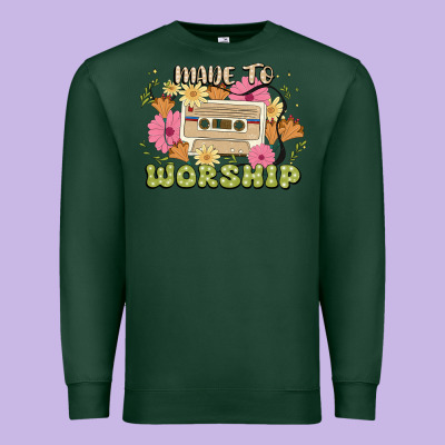 Made To Worship Premium Sweatshirt Designed By Jahusdesignshop