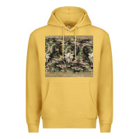 Antique Gold camouflage bull skull Premium Hoodie - Jasminsmagicworld
