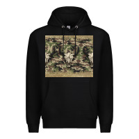 Black camouflage bull skull Premium Hoodie - Jasminsmagicworld
