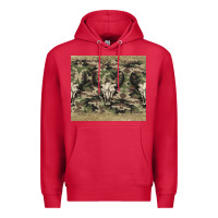 Cardinal camouflage bull skull Premium Hoodie - Jasminsmagicworld