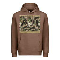 Chestnut camouflage bull skull Premium Hoodie - Jasminsmagicworld