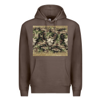 Coffee camouflage bull skull Premium Hoodie - Jasminsmagicworld