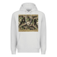 Dove Grey camouflage bull skull Premium Hoodie - Jasminsmagicworld