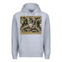 Heather Grey camouflage bull skull Premium Hoodie - Jasminsmagicworld