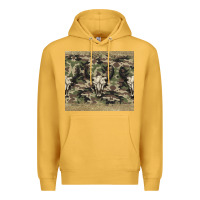 Mustard camouflage bull skull Premium Hoodie - Jasminsmagicworld