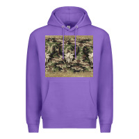 Purple camouflage bull skull Premium Hoodie - Jasminsmagicworld
