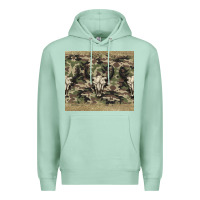 Seafoam camouflage bull skull Premium Hoodie - Jasminsmagicworld