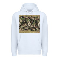 White camouflage bull skull Premium Hoodie - Jasminsmagicworld