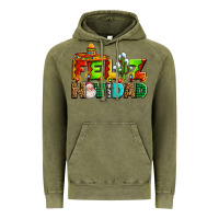 Vintage Olive feliz navidad sombrero Vintage Hoodie - AdoDesignShop