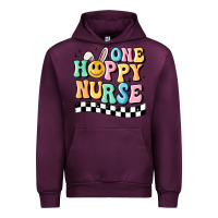 Mauve Wine one happy nurse Urban Hoodie - MaliasSmallBusiness