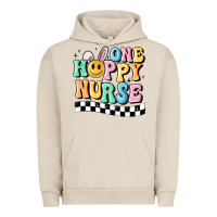 Pigment French Oak one happy nurse Urban Hoodie - MaliasSmallBusiness