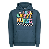 Pigment Midnight Navy one happy nurse Urban Hoodie - MaliasSmallBusiness