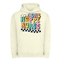 Pigment Pistachio one happy nurse Urban Hoodie - MaliasSmallBusiness