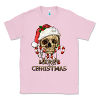 Bubblegum Pink merry christmas skull Classic Tee - RanaPortraitStore