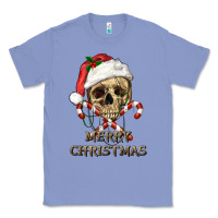 Colony Blue merry christmas skull Classic Tee - RanaPortraitStore
